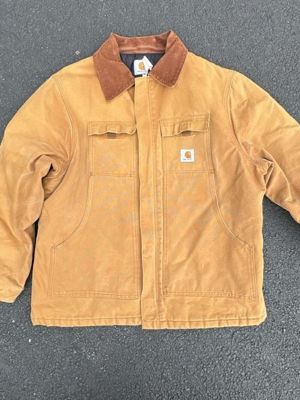 Carhartt Arctic Traditional Coat Size XXL Brown Quilted Lined